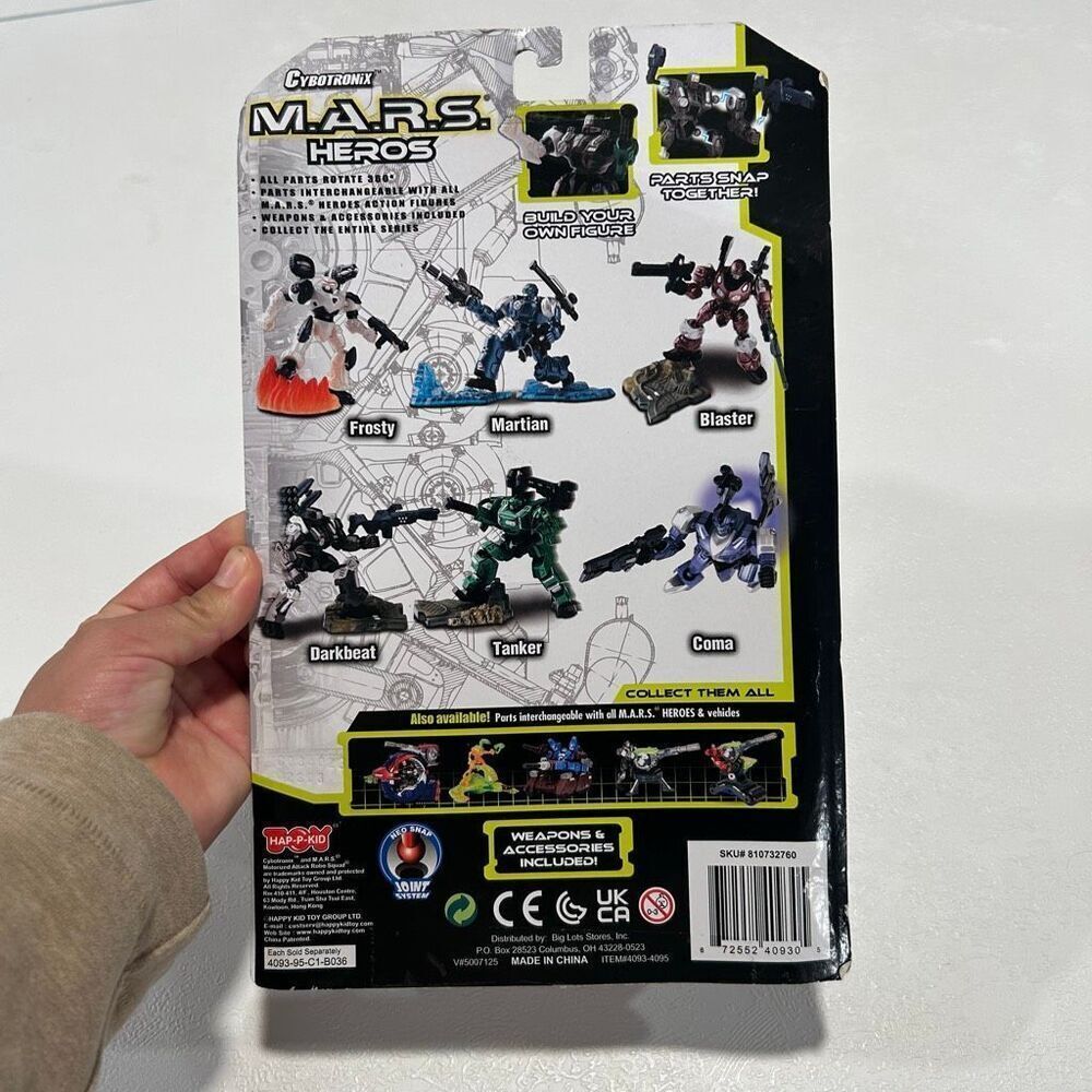 Cybertronix M.A.R.S. Heroes Create & Build Action Figures 35-Piece Set NEW (Dama - Picture 2 of 4